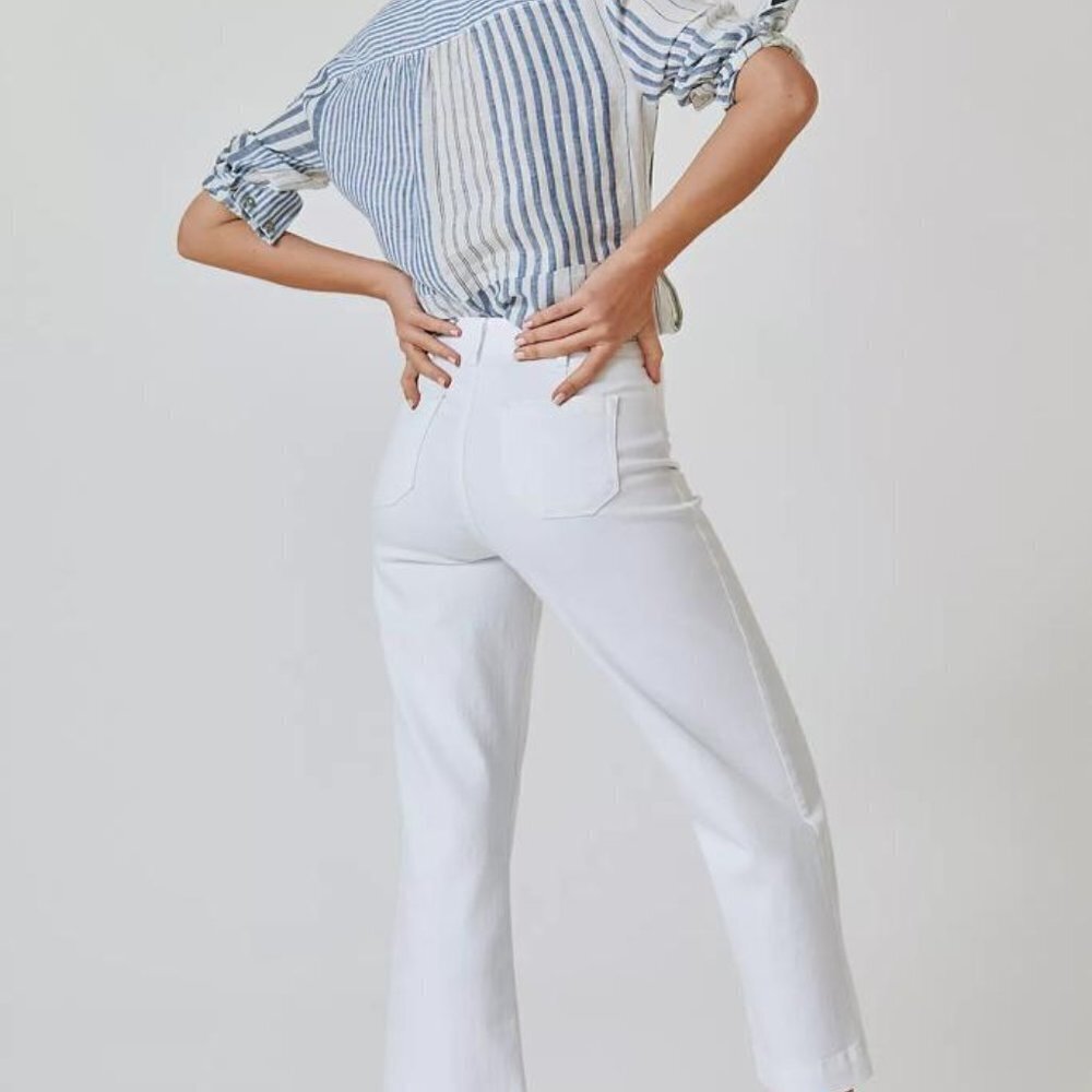 NWT Paige Nellie Mid-Rise Cropped Culottes - Picture 2 of 5
